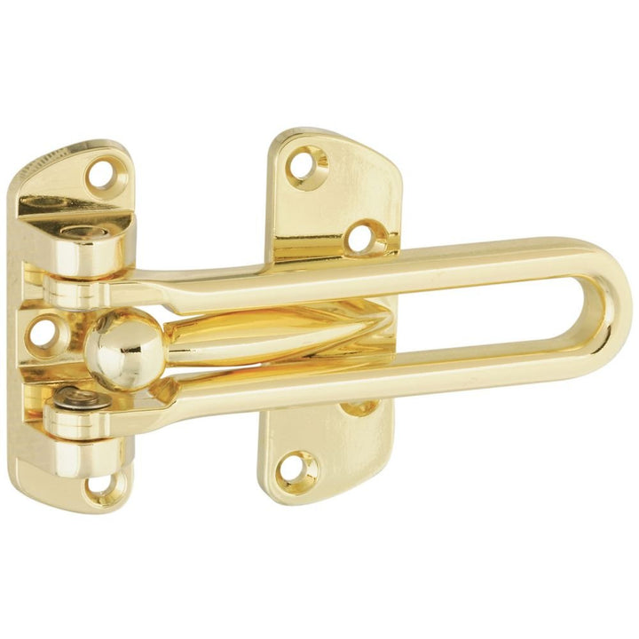 N199-679 V804 Door Security Guard in Brass,3/8 x 6