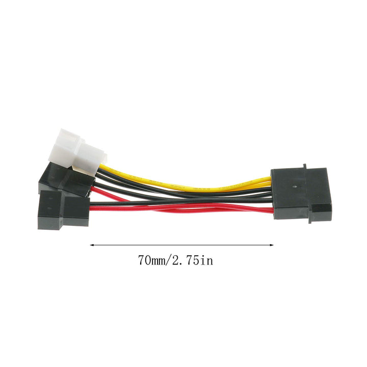 ITROLLE 4-Pin Molex to 3-Pin / 4 Pin Fan Power Cable Ad