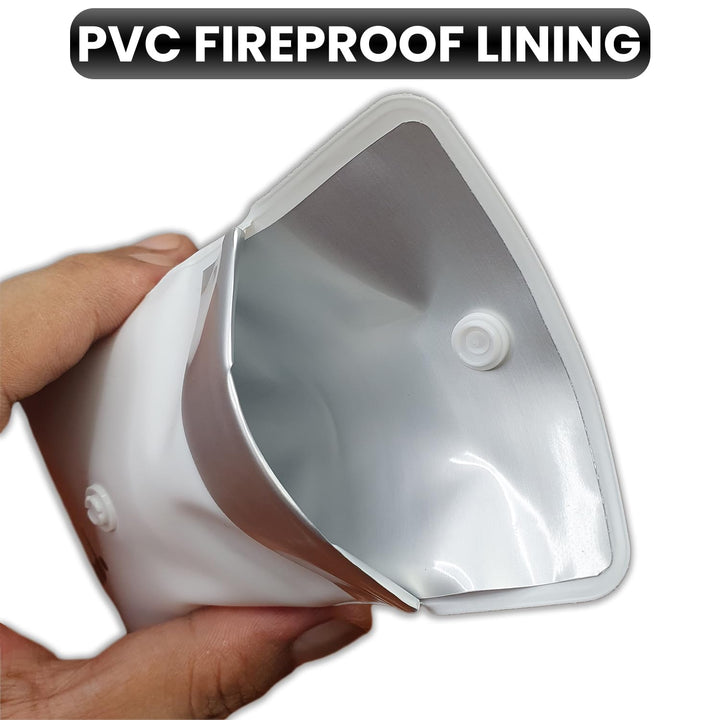 Ashtrays for Cigarettes Pocket Ashtray Pouch - Pack of 4 Premium Fireproof PVC Smell Proof Portable Ashtray Outdoor Butt Disposal Bag Cool Travel Ashtray Cute Fancy Ash Tray Black and White