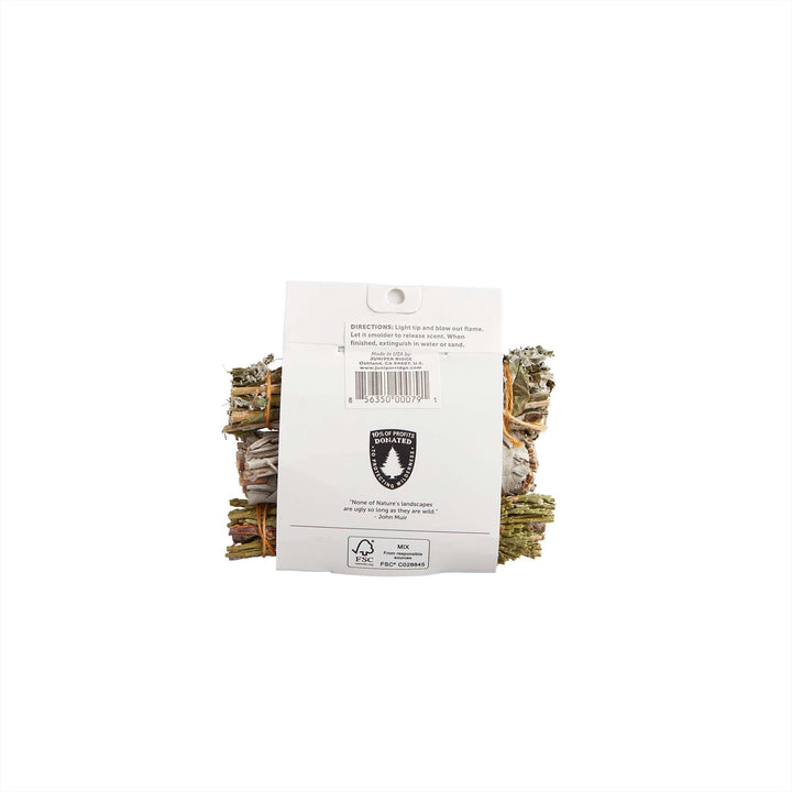 Juniper Ridge White Sage, Mugwort &amp; Siskiyou Cedar Incense Bundle | Aromatherapy | No Synthetic Fragrance | Mini Variety | Pack of 3
