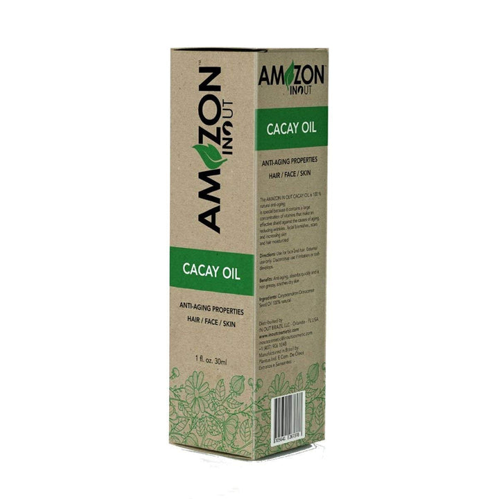 Cacay Oil Amazon IN OUT 30ml Organic Oil Rich in Vitamin A, E, F, Anti-Oxidants, Anti-Aging and Anti-Wrinkles.