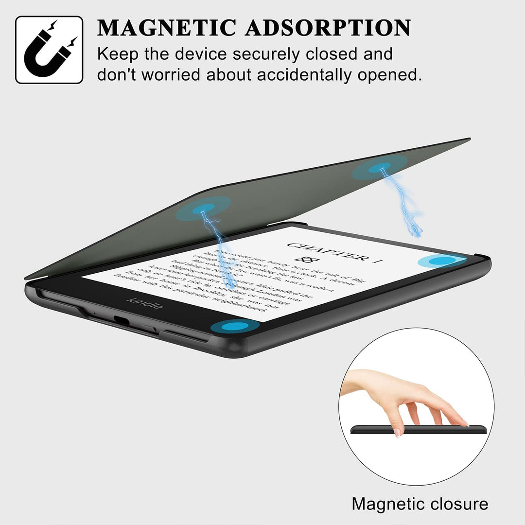 Case for All-New Kindle Paperwhite,(Only Fit 11th Generation-2021 Release),Premium Slim Folio Cover with Auto Wake/Sleep for Kindle Paperwhite &amp; Signature Edition 6.8 E-Reader,Black