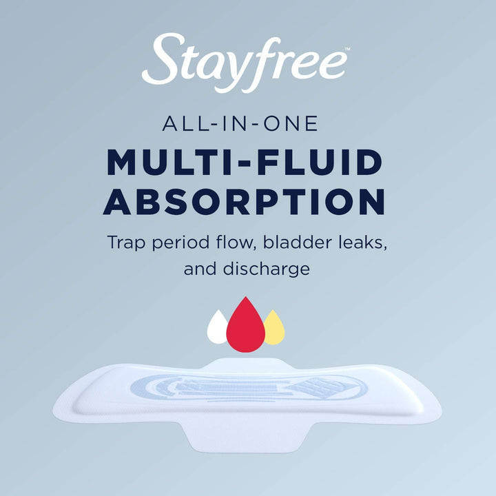 Stayfree Maxi Pads for Women with Deodorant - 66 Count