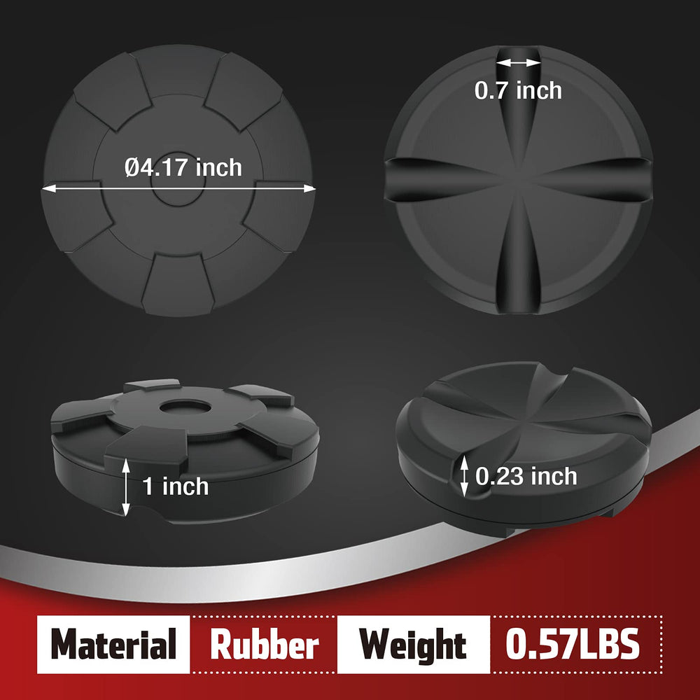 JACK BOSS Jack Pad Universal Large Floor Jack Rubber Pads Adapter Pinch,Weld Side Frame Rail Protector Puck/Pad (1 Pack)