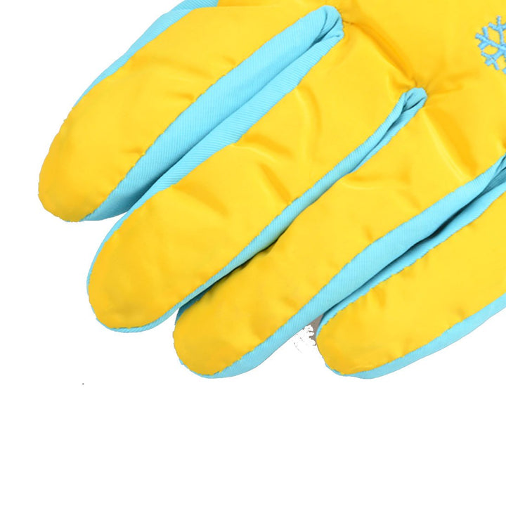 Kids Winter Snow Ski Gloves Children Snowboard Gloves for Boys Girls (Yellow, S (6-7 Years))