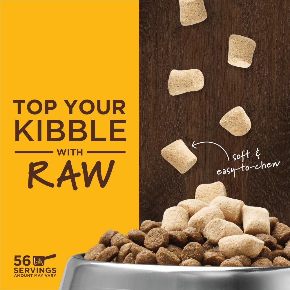 Raw Boost Mixers, Freeze Dried Dog Food Topper, Grain Free - Cage Free Chicken, 14 oz. Bag