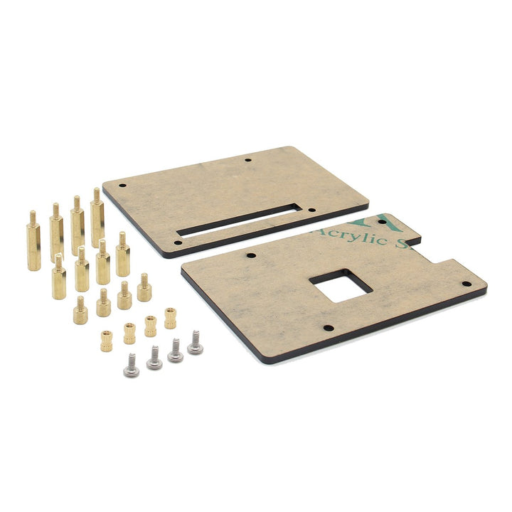 for Raspberry Pi 4 Case, Universal HAT Size Pi Case DIY Kit, Protective Acrylic Case for Raspberry Pi 5/4B/3B+/3B/2B/B+ and Raspberry Pi Hat Expansion Board