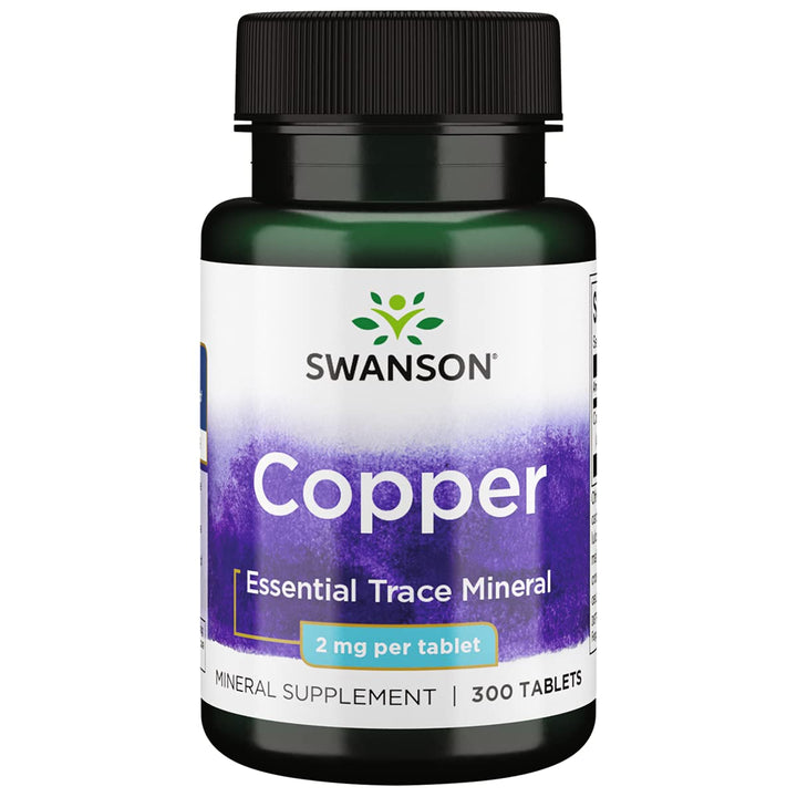 Swanson Copper Mineral Supplement - 2 mg (Copper Chelat