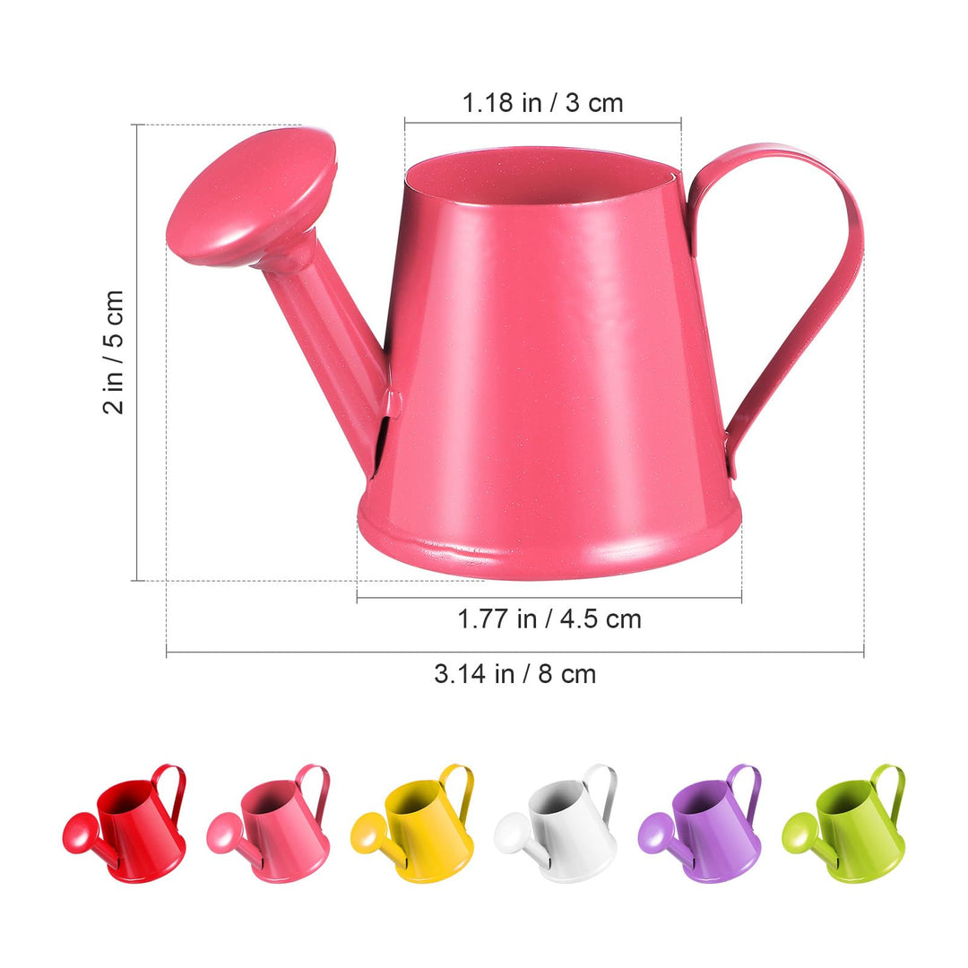 Mini Metal Watering Can Decoration - 6pcs Small Waterin