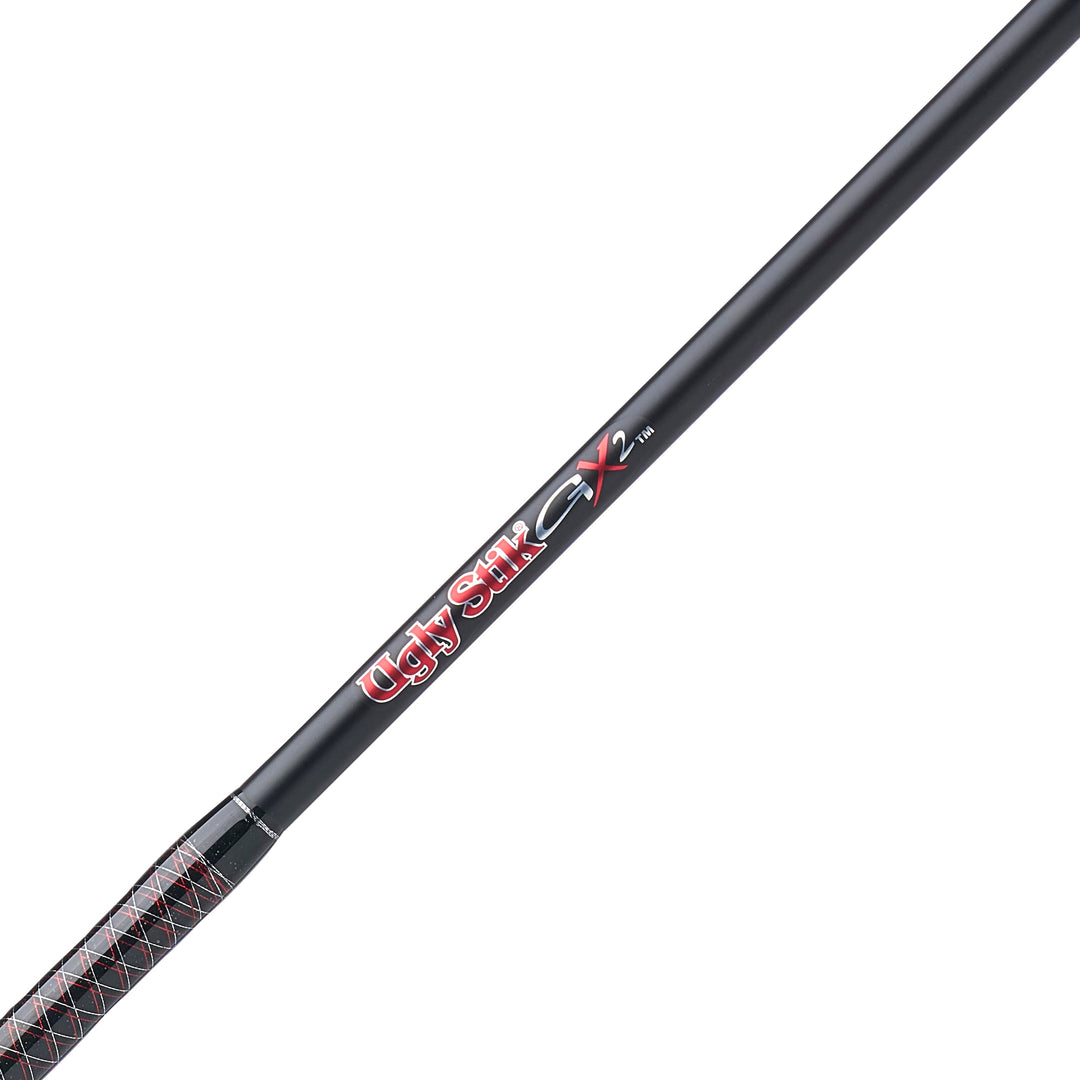 6’6” GX2 Spinning Fishing Rod and Reel Spinning Combo, Ugly Tech Construction with Clear Tip Design, 6’6” Rod, mixed, 2-Piece