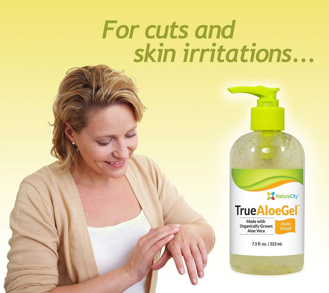 NatureCity Double Strength Topical Aloe Vera Gel - Made