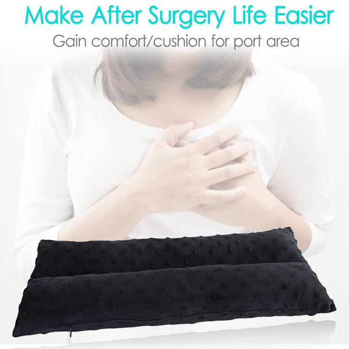 HapiPoppy Pacemaker Pillow Chemo Port Pillows for Seat 