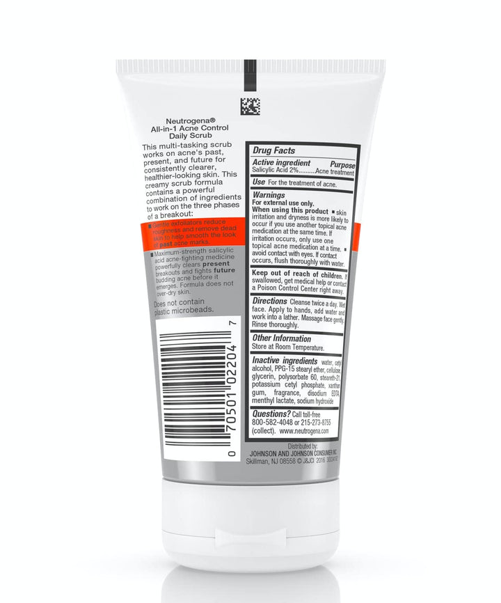 Neutrogena All-In-1 Acne Control Daily Face Scrub to Ex