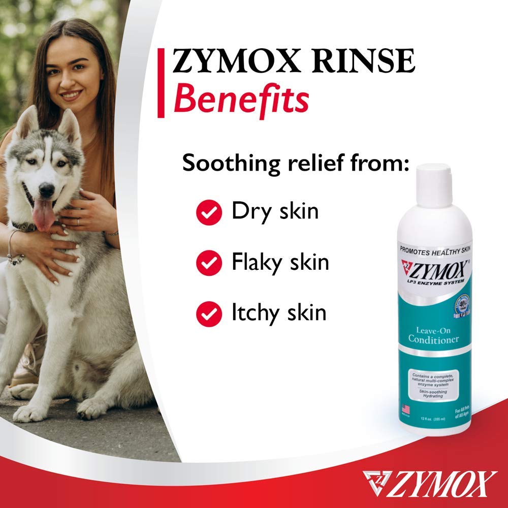 Zymox Leave On Conditioner for Pets, 12 fl oz