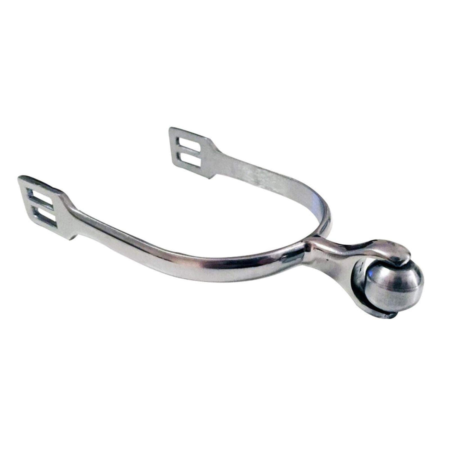 Horse Spurs Western Stainless Steel Spurs w/Roller Ball for Equestrian Boots Men Women Rider Horsemanship Lovers