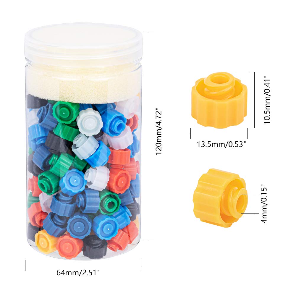 OLYCRAFT 140pcs Syringe Tip Caps Luer lock tip syringe,