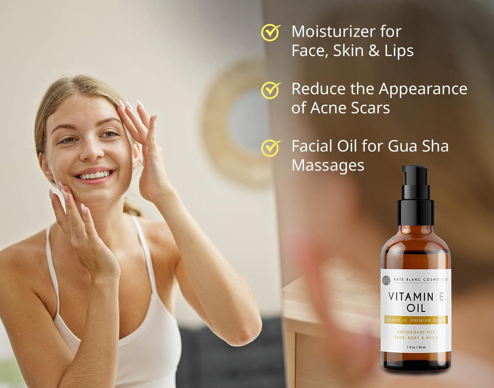 Vitamin E Oil for Skin and Face (1oz) 28,000 IU. Reduce Appearance of Scars, Wrinkles, Dark Spots