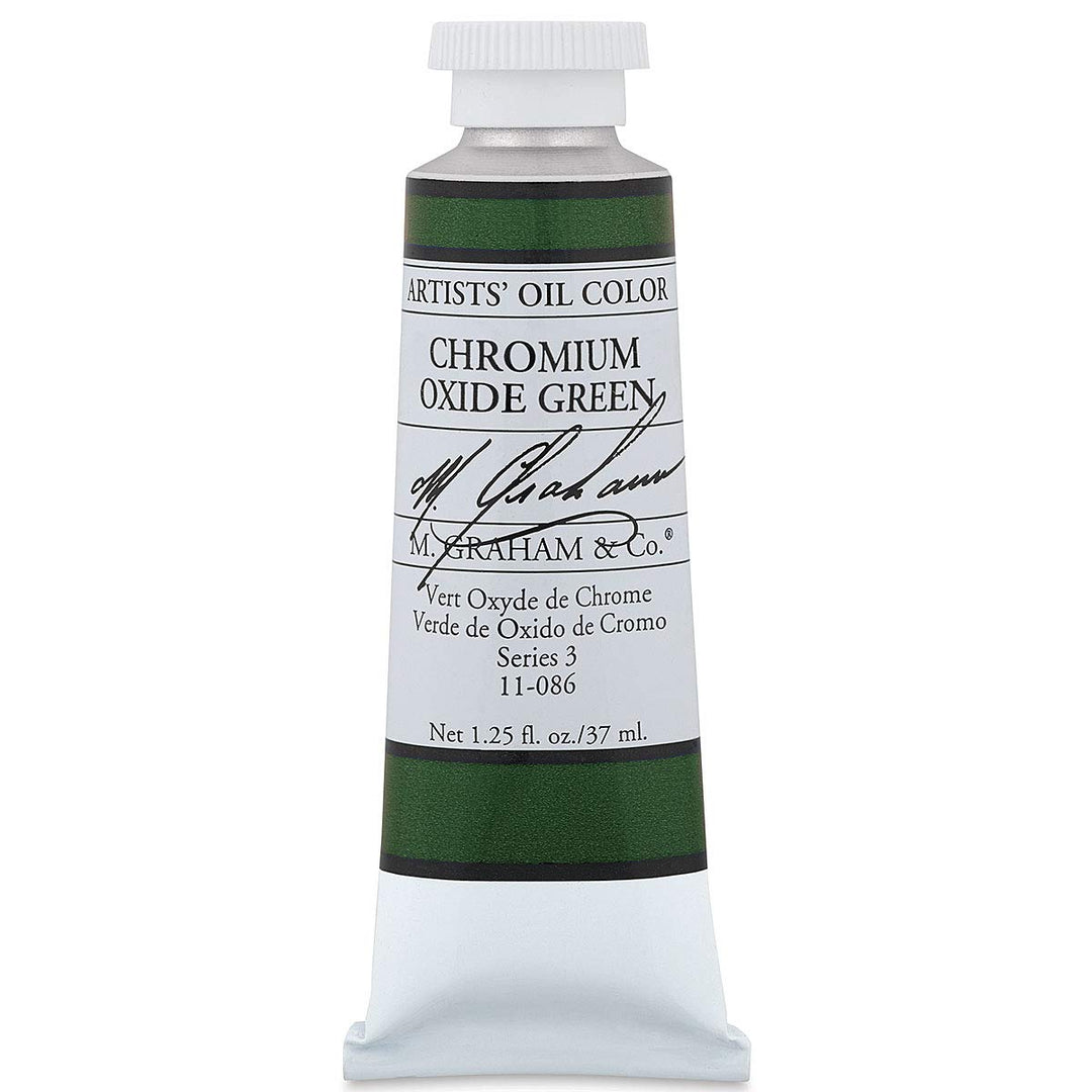 M. Graham &amp; Co. Chromium Oxide Green Oil Paint, 1.25 Fl Oz (Pack of 1)