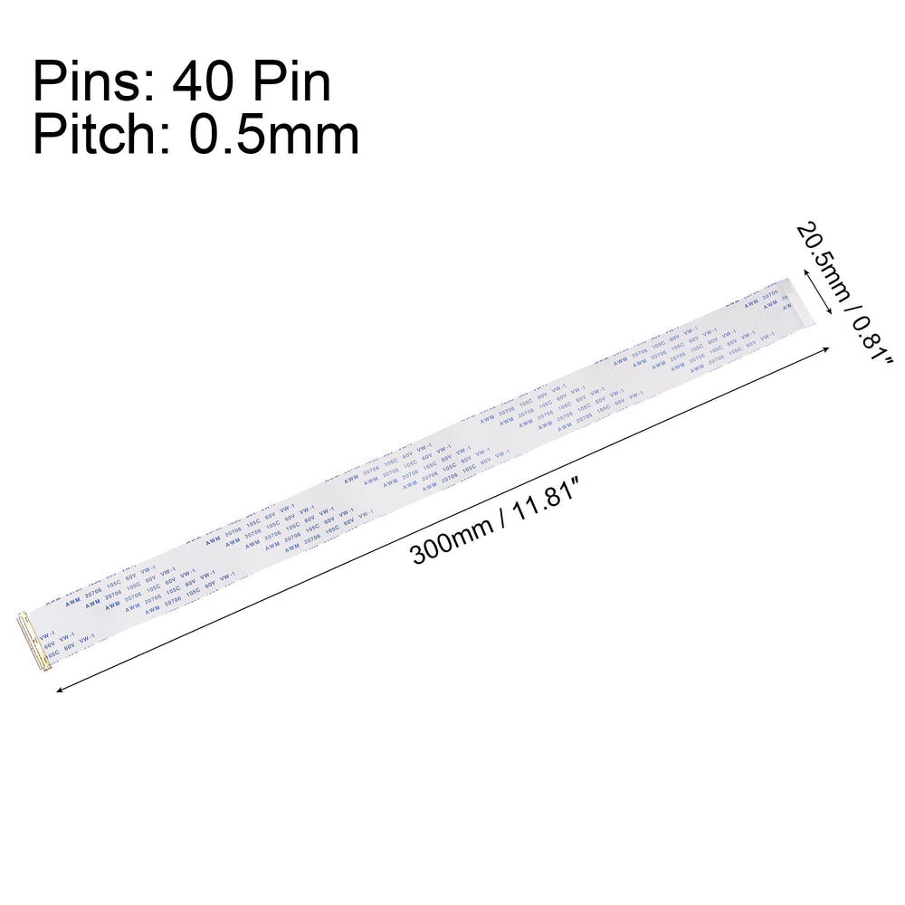 FFC FPC Cable 0.5mm Pitch 40 Pin 300mm Flexible Flat Ribbon Cable for LCD Screen B Type