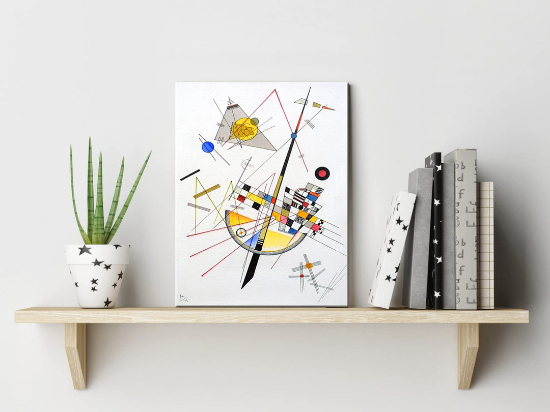 Canvas Prints Delicate Tension #85, 1923 by Wassily Kandinsky Classic Art Reproductions Canvas Wall Art for Home Decoration