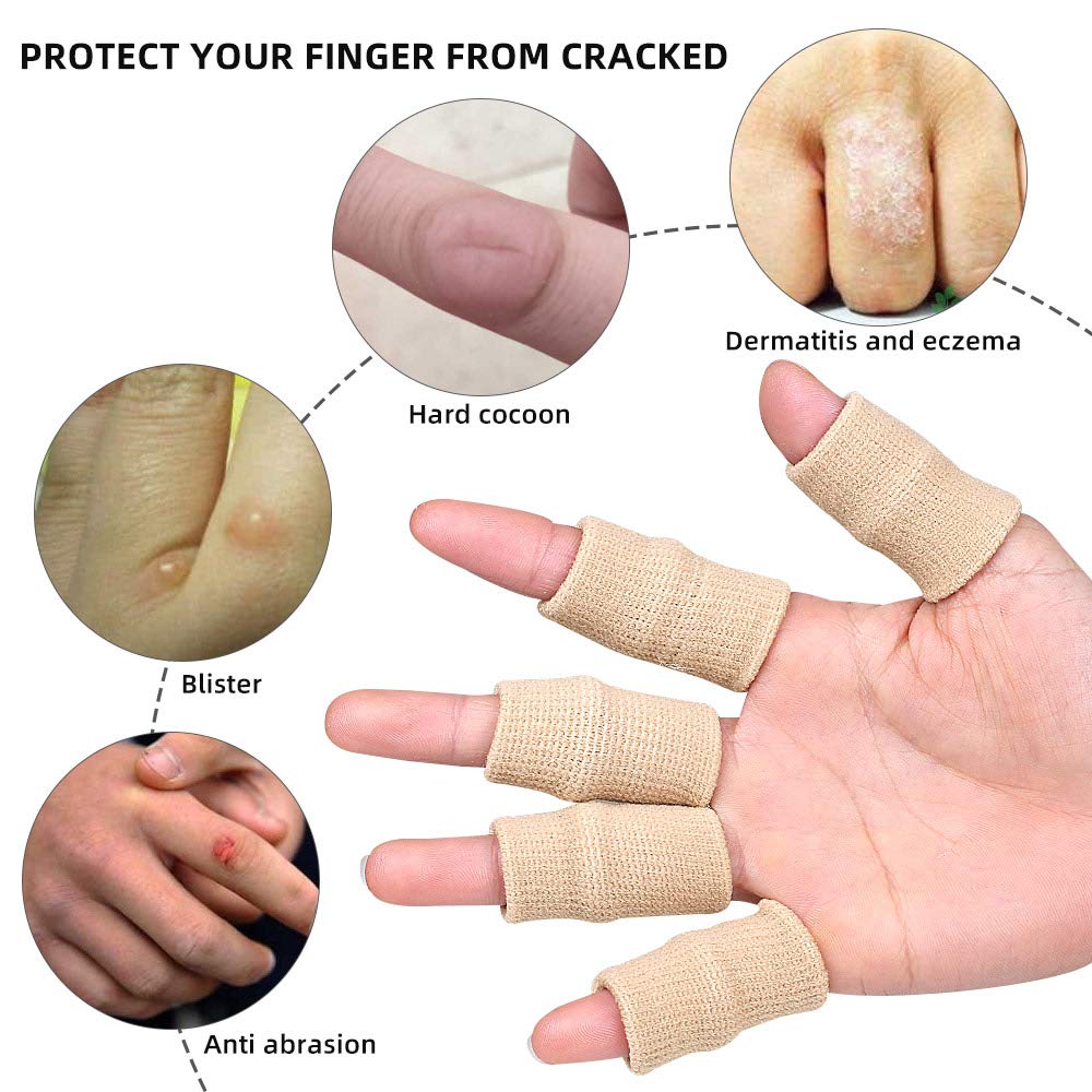 ZEPOHCK 10 Pcs Finger Sleeve Brace Split Protector for 