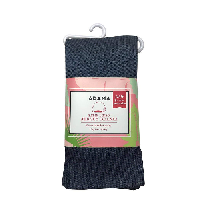 Satin Lined Jersey Beanie, Navy