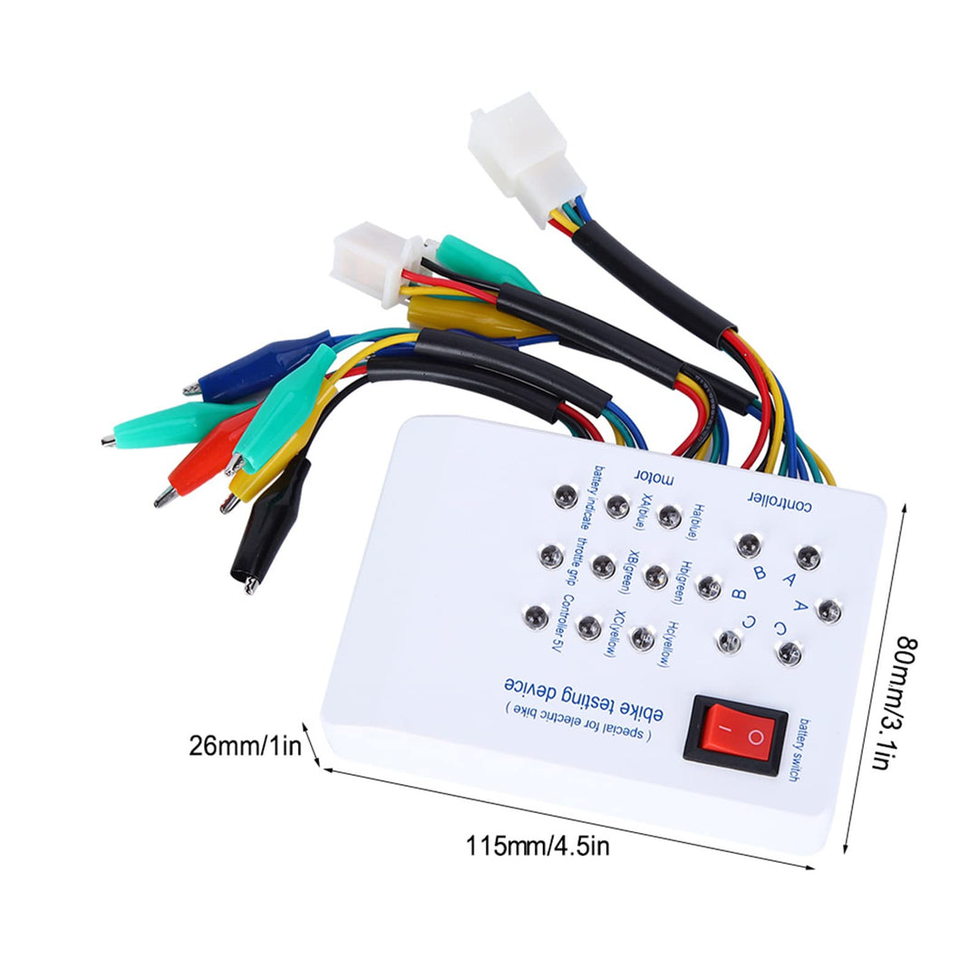 Brushless Motor Controller 115x80x26mm E-Bike Testing Device Electric Brushless Motor Controller Electro Car E-Bike Scooter Detector 9V Battery Electric Car Motor Tester