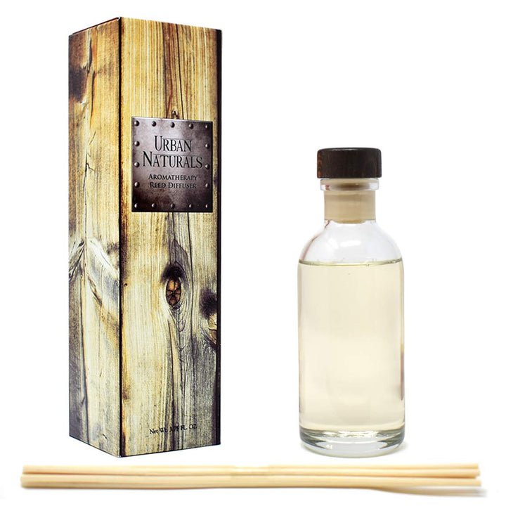 Patchouli Woods Reed Diffuser Scent Sticks Gift Set | Sandalwood, Patchouli &amp; Ylang Ylang | Scented Oil for Mid to Large Size Rooms. Vegan. Made in The USA
