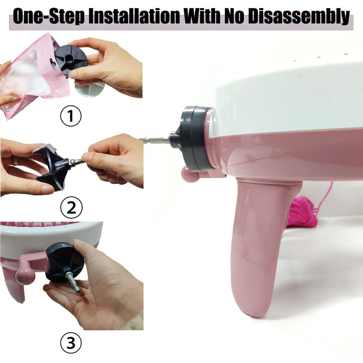 Knitting Machine Drill Attachment for Sentro Knitting M