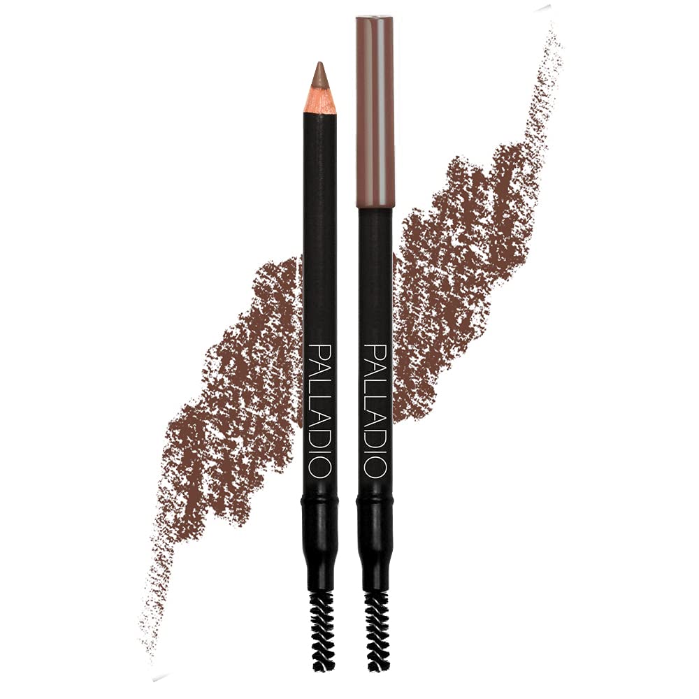 Brow Pencil &amp; Brush for Eyebrows, Dark Brown