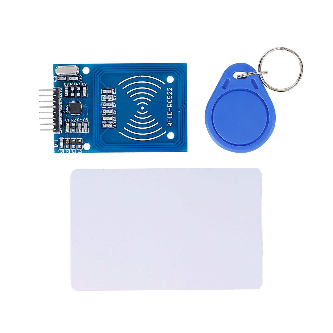 Reader Module Kit Mifare RC522 Reader Module with S50 White Card and Key Ring Compatible with Arduino Raspberry Pi