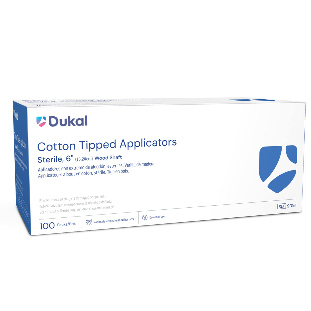 Dukal 6-inch Cotton Tipped Applicators 100 2-packs Per 