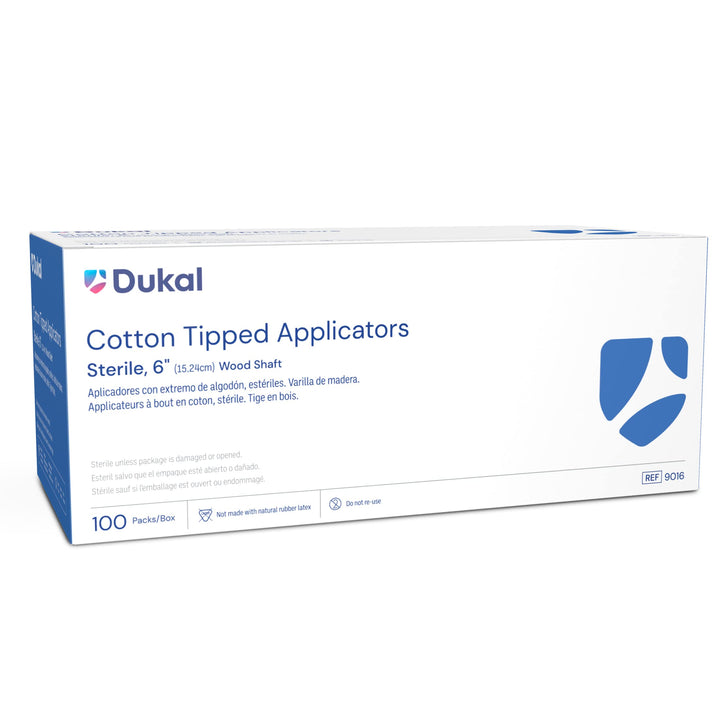 Dukal 6-inch Cotton Tipped Applicators 100 2-packs Per 