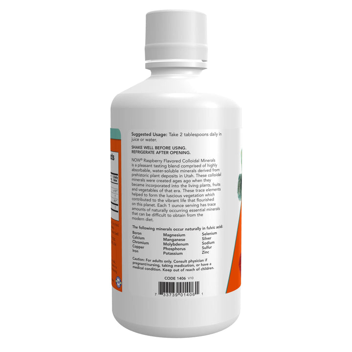 NOW Foods Supplements, Colloidal Minerals Liquid, Plant