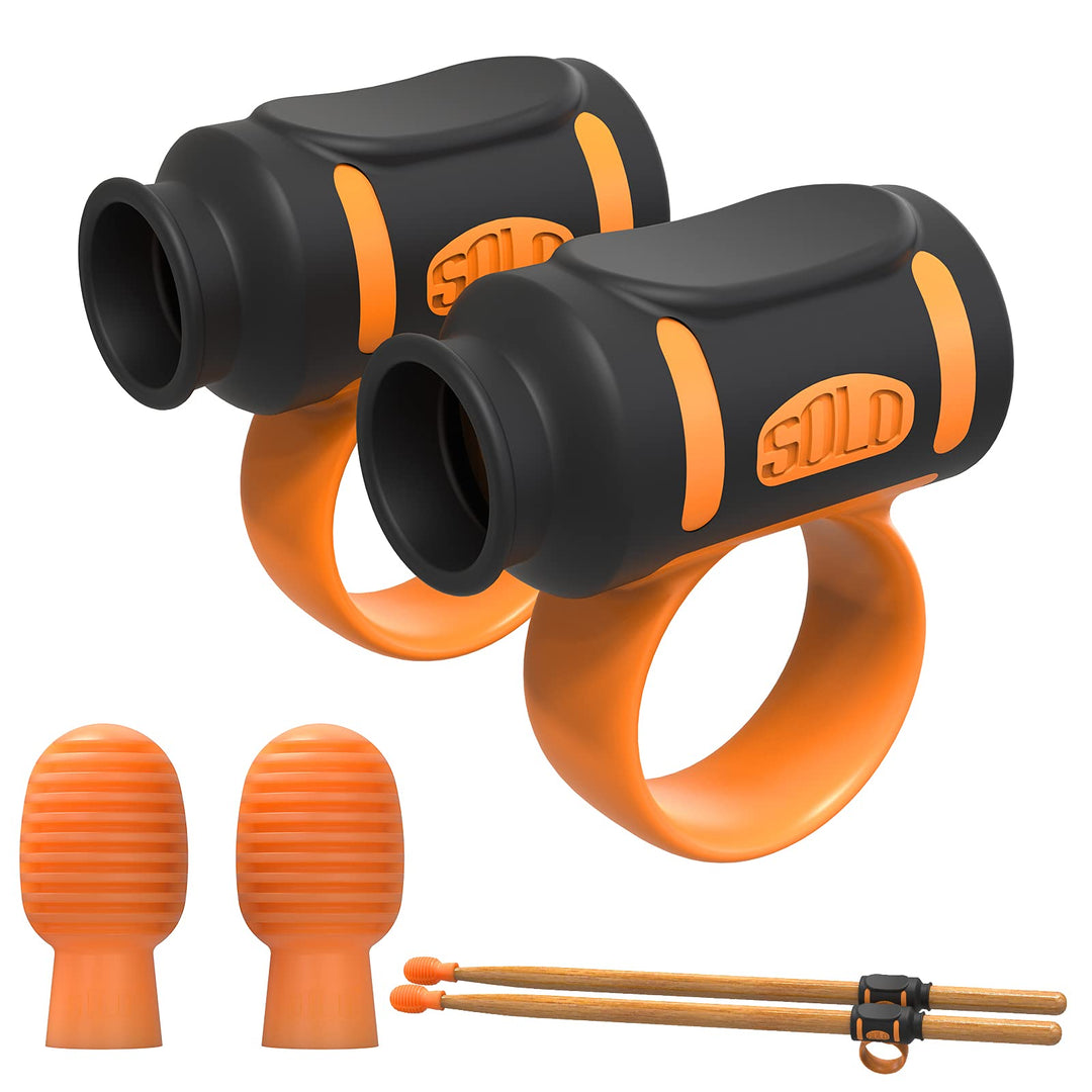 Drumsticks Grips with Drum mutes, Drumsticks Accessories for 5A drum sticks, Easy Stick Twirl, Grip or Control Clips, Good for Beginner Drummer,