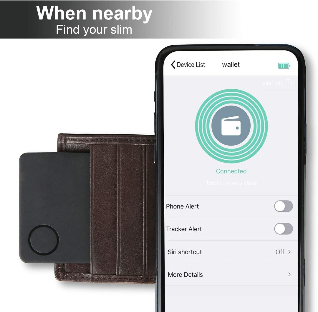 Wallet Tracker Finder Locator, Small Best Slim GPS Credit Debit Card Find Wallet Location Chip Tracker Device for Men Lost Waterproof with Built-in 24-30 Months Battery.