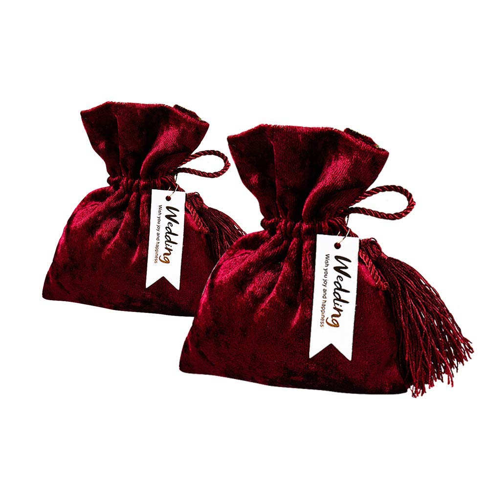 Firlar Drawstring Gift Bag,10Pack Creative European Bun