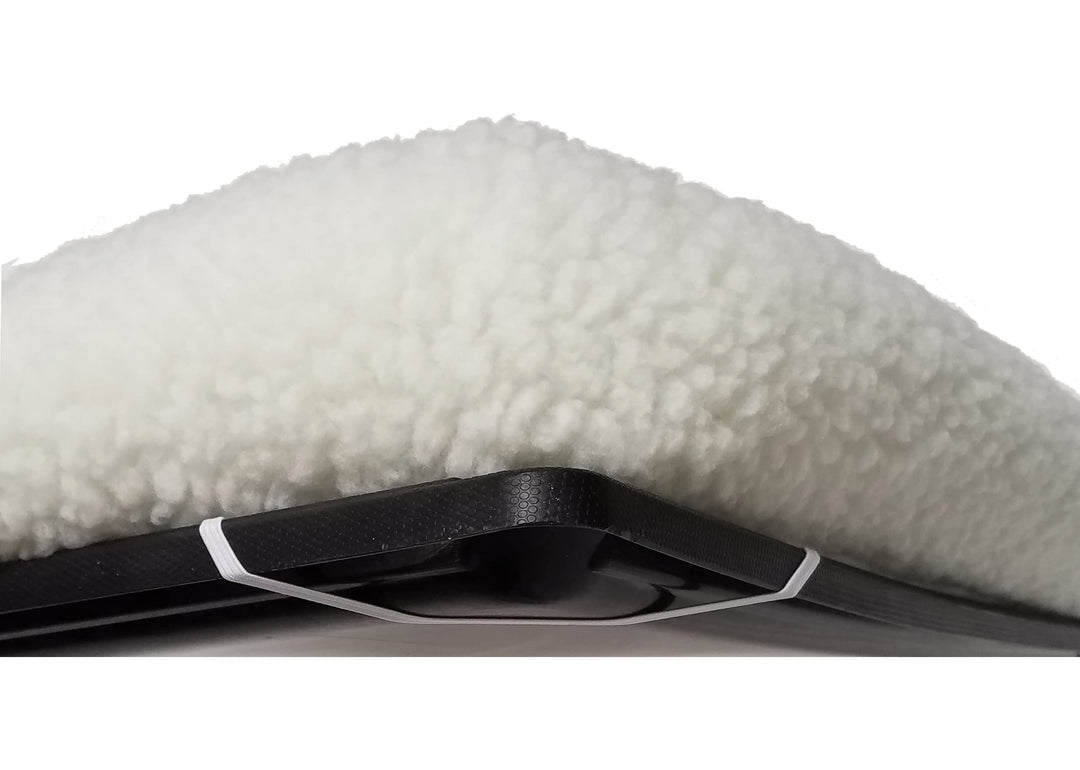 Bolster Dog Bed 18L-Inch White Fleece Dog Bed or Cat Bed w/Comfortable Bolster | Ideal for Toy Dog Breeds &amp; Fits an 18-Inch Dog Crate | Easy Maintenance Machine Wash &amp; Dry