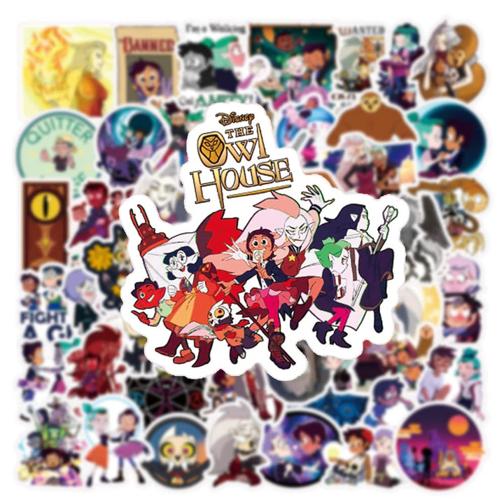 The owl House 50 PCS Stickers Pack Aesthetic The Vinyl Movie Colorful Waterproof for Water Bottle Laptop Bumper Car Bike Luggage Guitar Skateboard…, 2-4inch