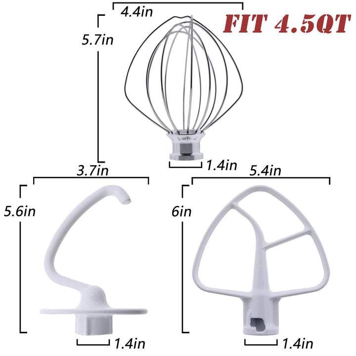 ELSOON K45DH Dough Hook &amp; K45B Flat Beater &