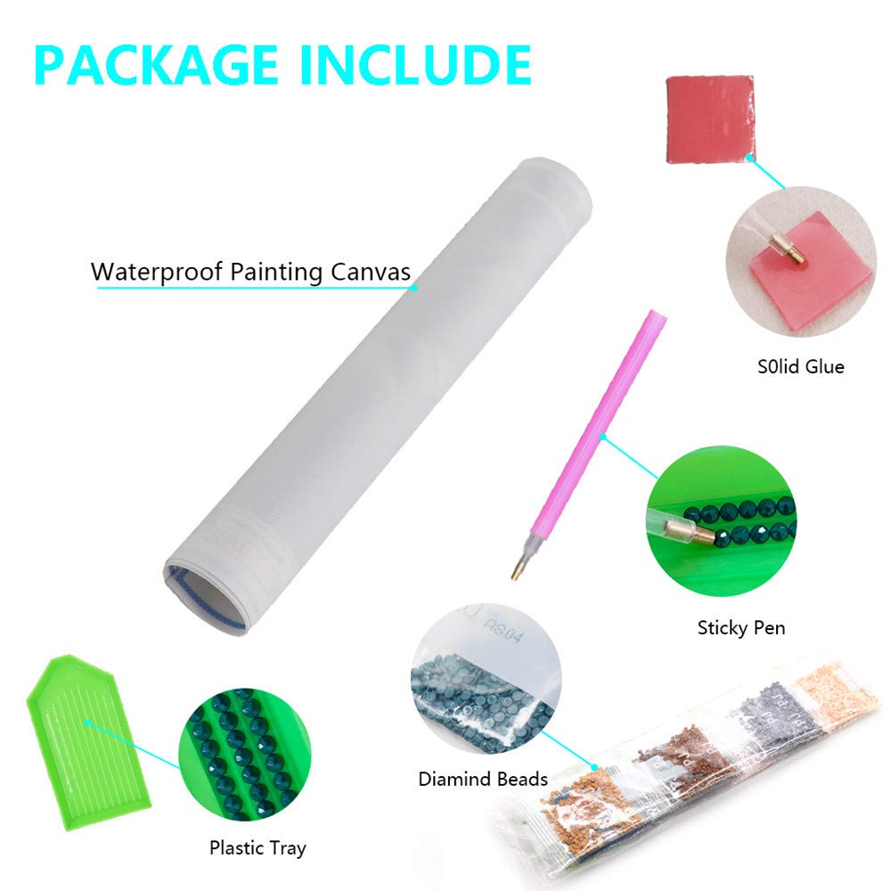 5D DIY Diamond Art Painting Kits for Adults,Moon Tree Full Drill Embroidery Paintings Rhinestone Pasted DIY Painting Cross Stitch Arts Crafts for Home Wall Decor 11.8×15.8Inches