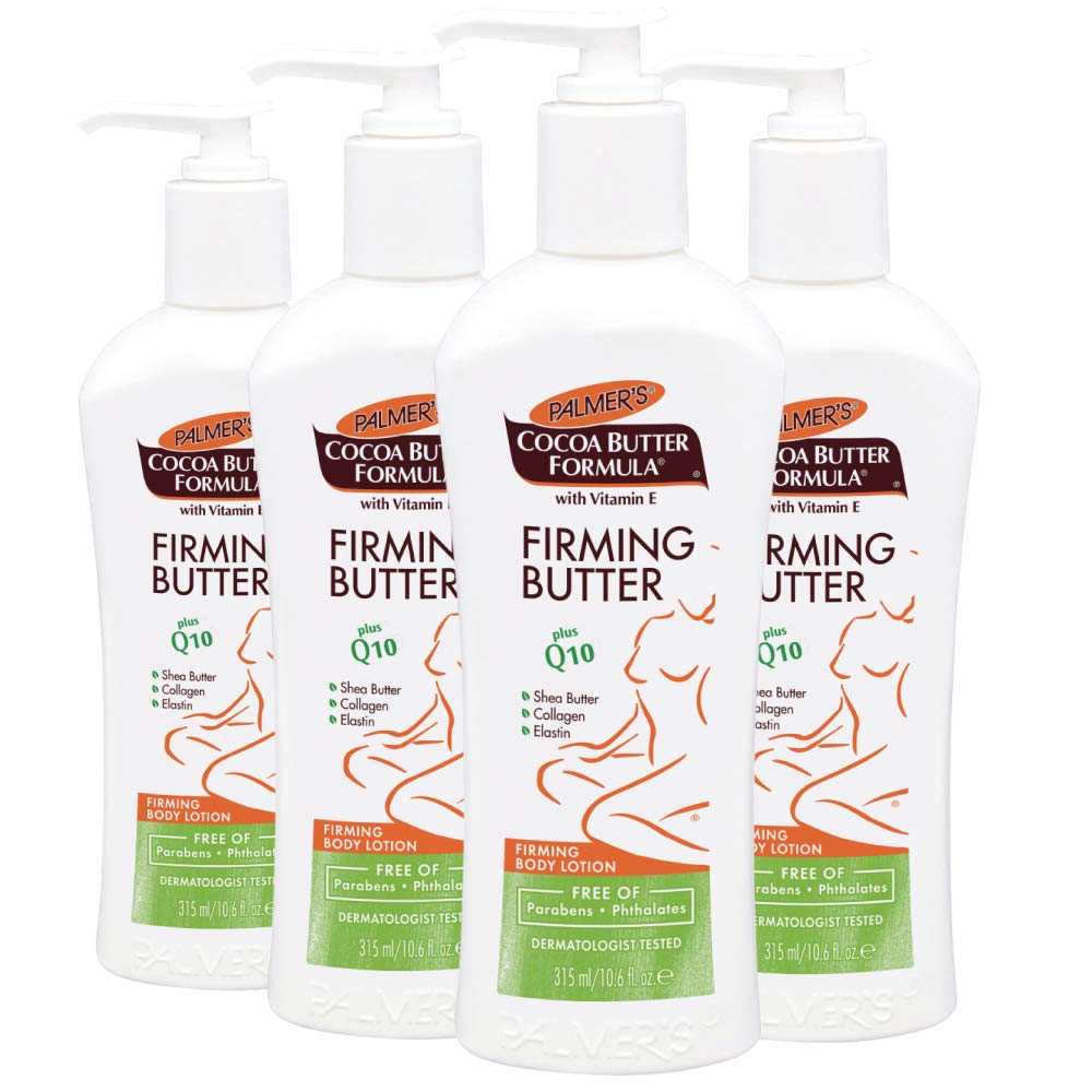 Palmer&#39;s Cocoa Butter Formula with Vitamin E + Q10 Firming Butter Body Lotion, 10.6 Ounces (Pack of 4)