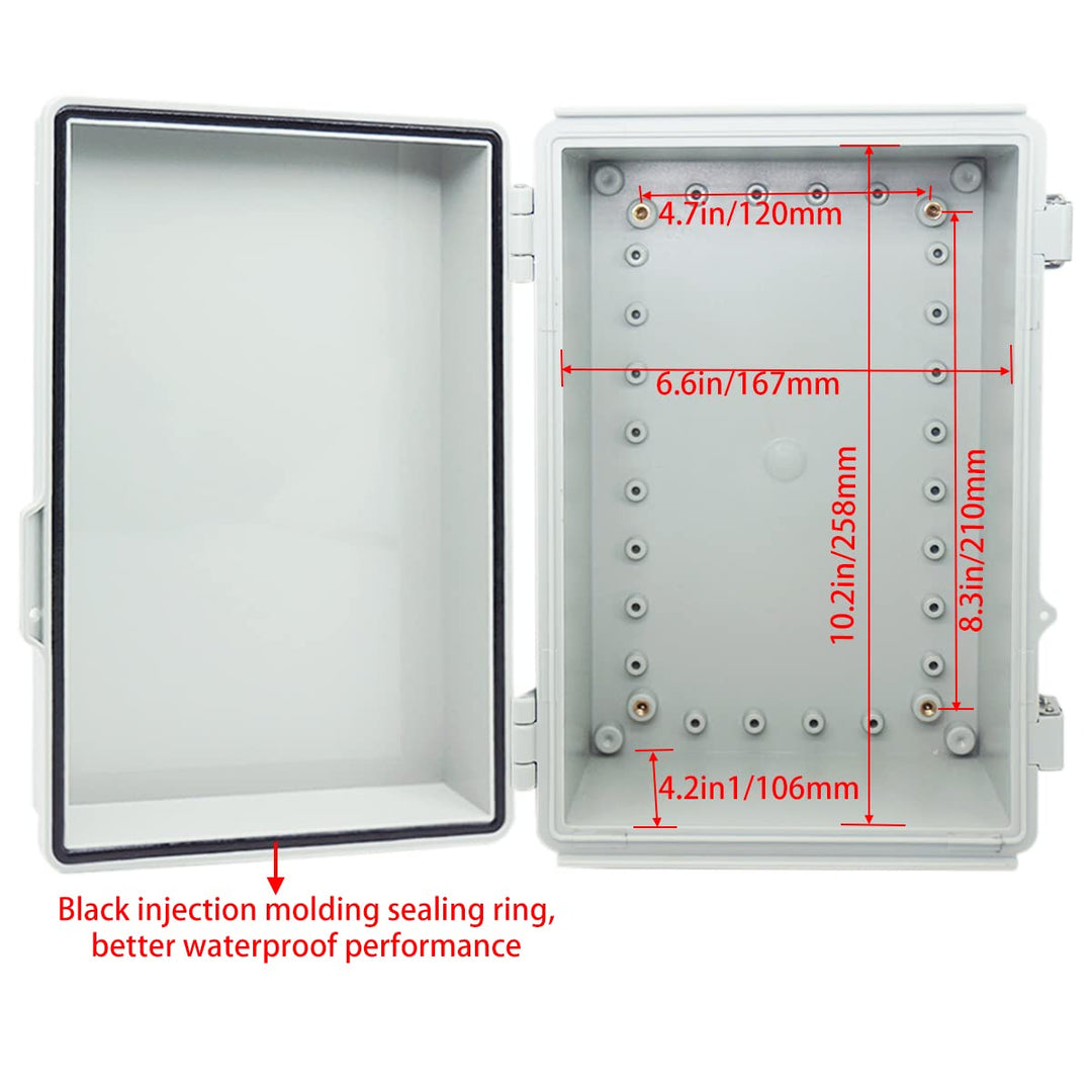 Otdorpatio Junction Box, Hinged Cover Stainless Steel L
