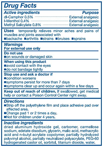 Satohap Medicated Pain Pad Large Size, 5 Count