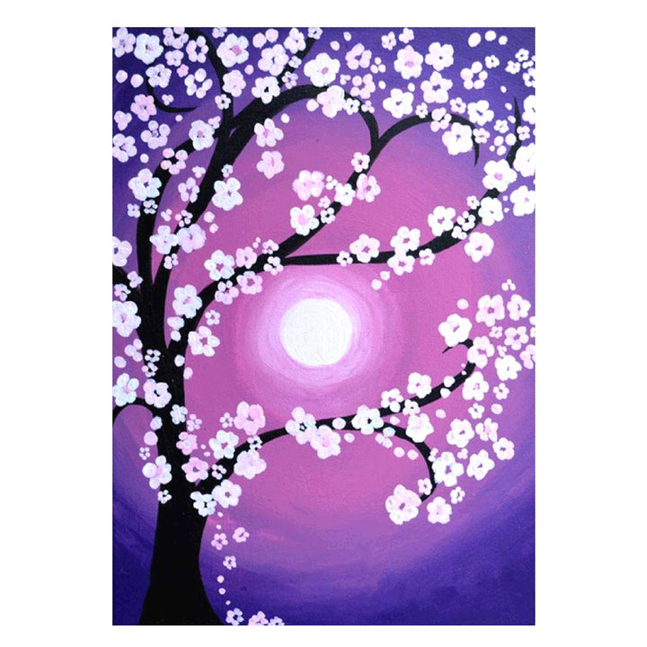 5D Square Diamond Painting Large Full Drill Cherry Blossoms Diamond Art DIY Rhinestone Embroidery Cross Stitch Kits Supply Arts Craft Canvas Wall Decor Number Stickers Home Decor 12x16 inches