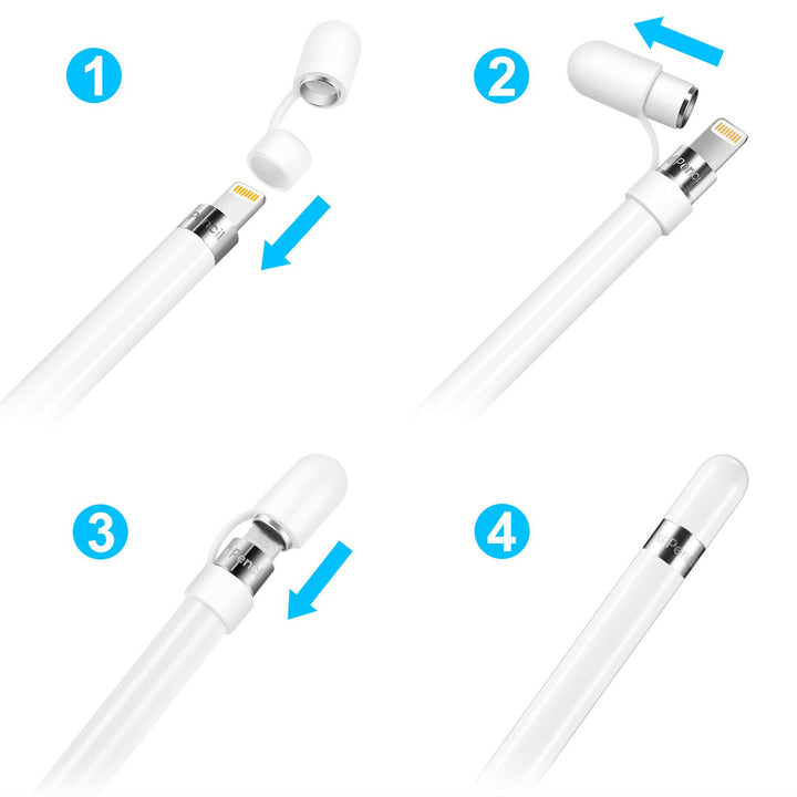 Hiicopa Magnetic Replacement Cap for Apple Pencil 1st G