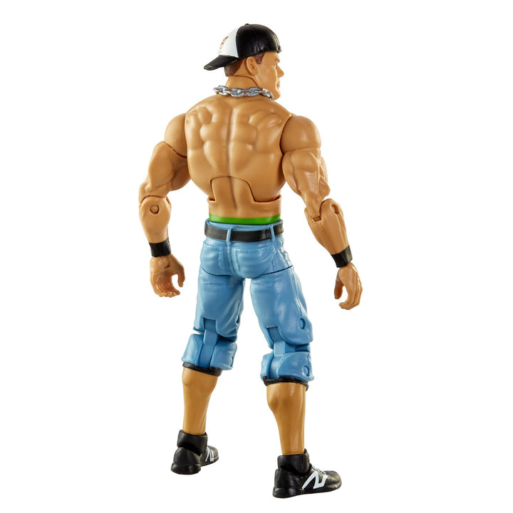 WWE MATTEL Top Picks Elite John Cena 6-inch Action Figure with Deluxe Articulation for Pose and Play, Life-like Detail, Authentic Ring Gear &amp; Accessory,Multi,GVC03