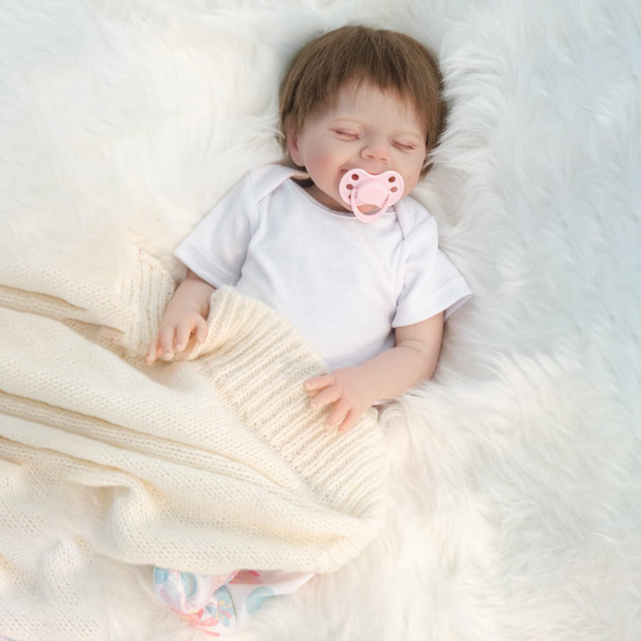 Zlgkjk Reborn Sleeping Baby Dolls Girl, Realistic Newbo