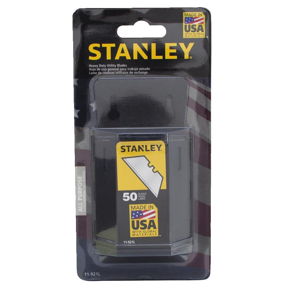 STANLEY Utility Knife Blades, Heavy Duty, 50-Pack (11-9