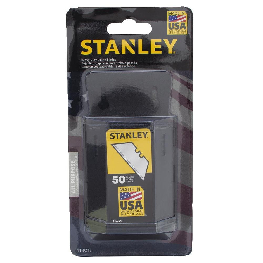 STANLEY Utility Knife Blades, Heavy Duty, 50-Pack (11-9